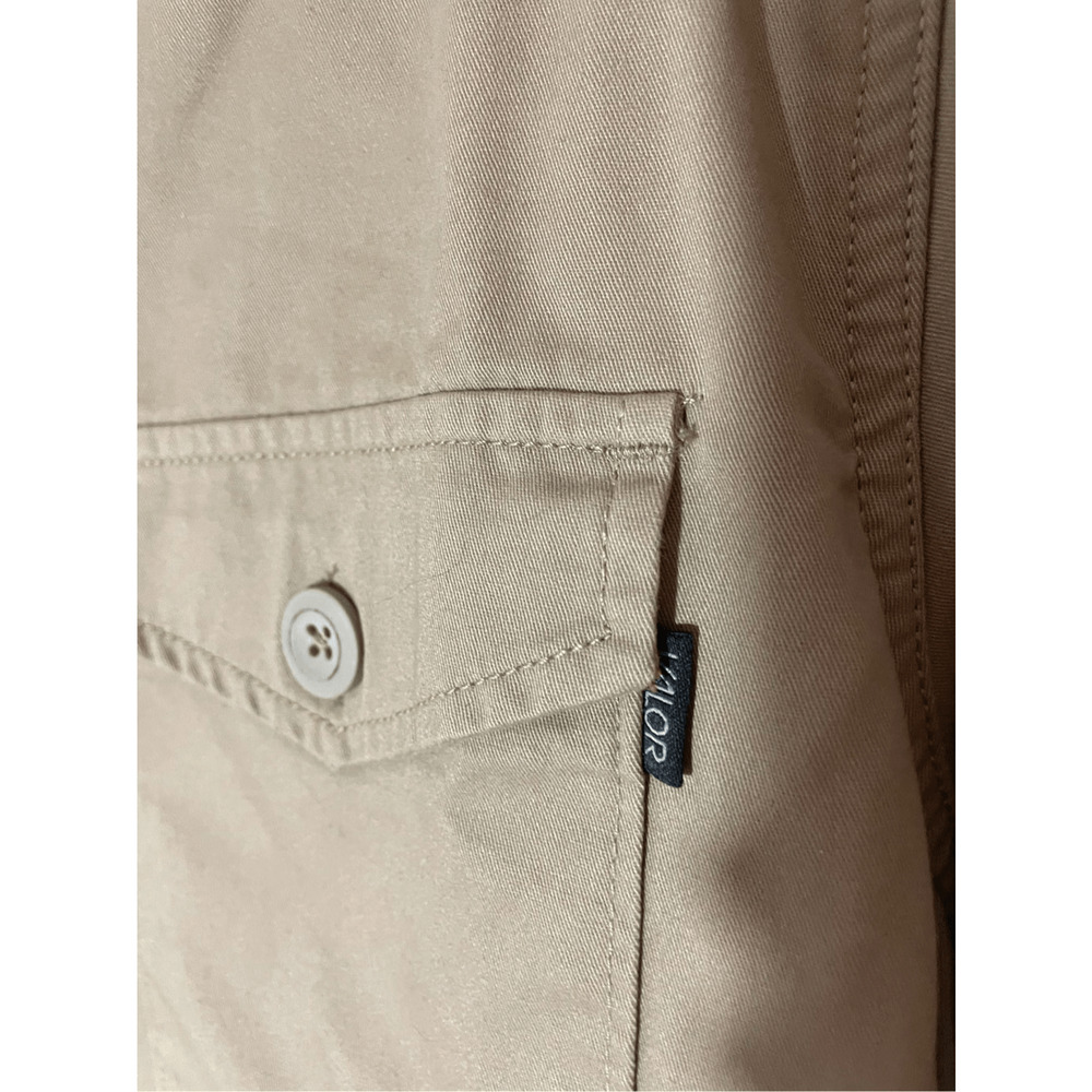 NWT Valor Men's Tan Trucker Front Plaid Lined Button Chore Jacket Menswear - Picture 3 of 8